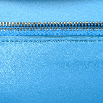 Celine Box Calfskin Medium Classic Box Flap Bag Blue 6 of 13