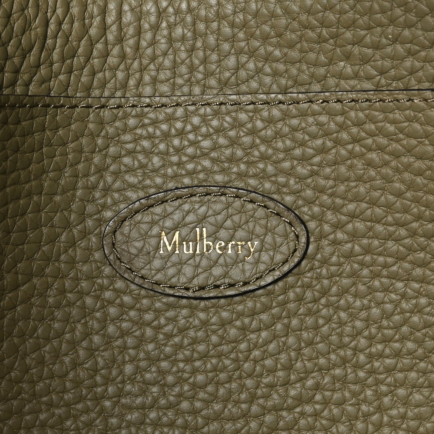 Heavy Grain Small Soft Bayswater Satchel Linen Green