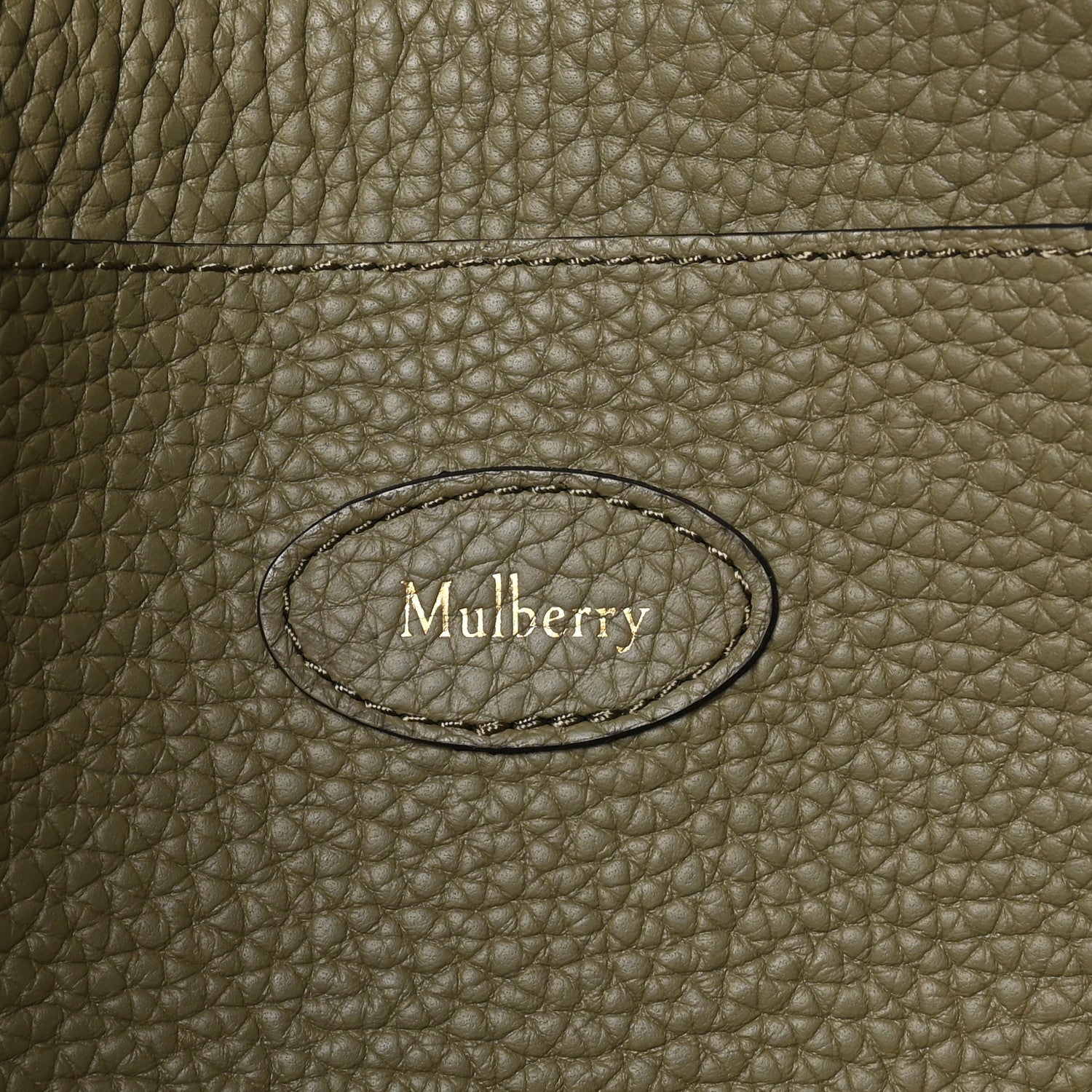 Mulberry Heavy Grain Small Soft Bayswater Satchel Linen Green 6 of 9