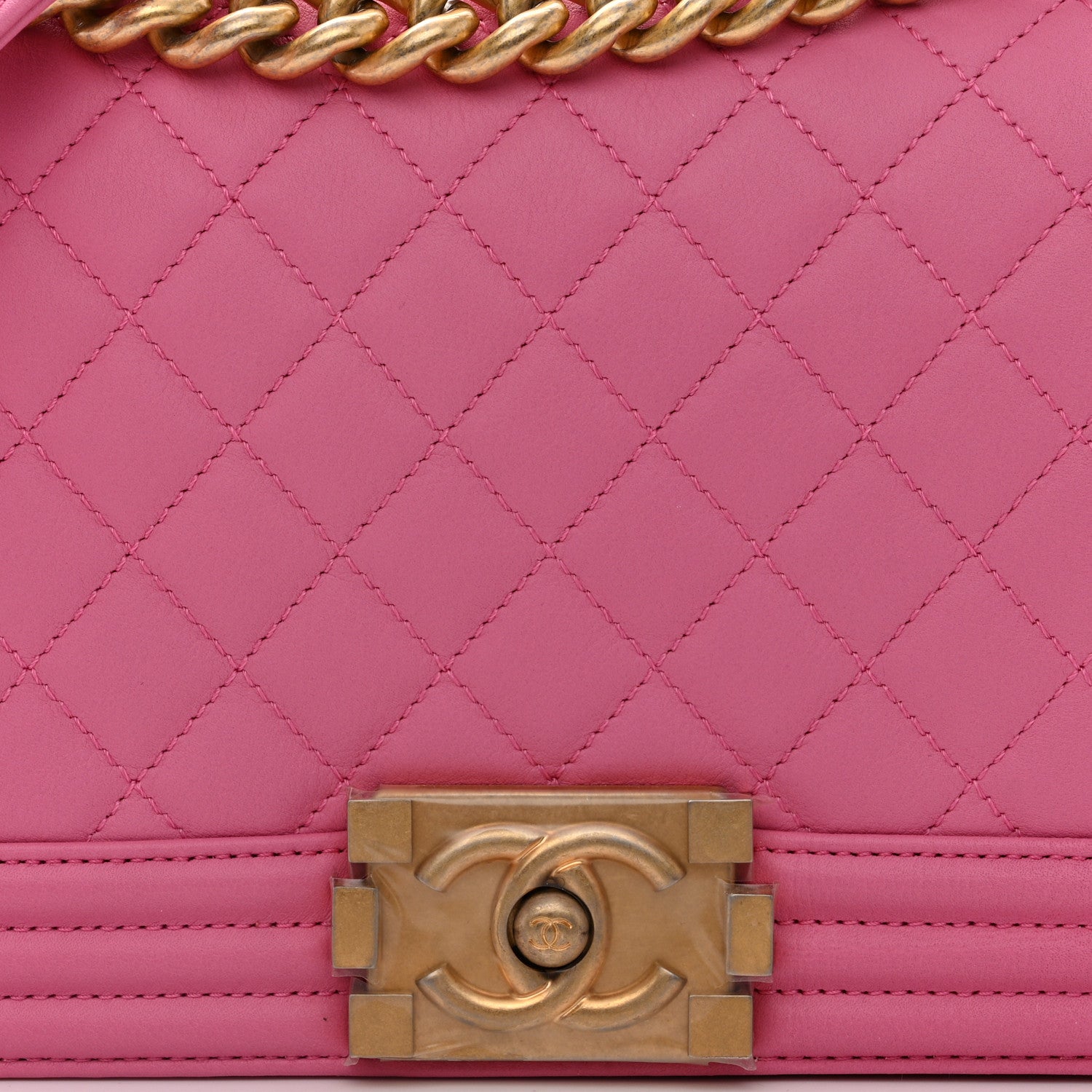 Chanel Lambskin Quilted Medium Boy Flap Pink 8 of 15