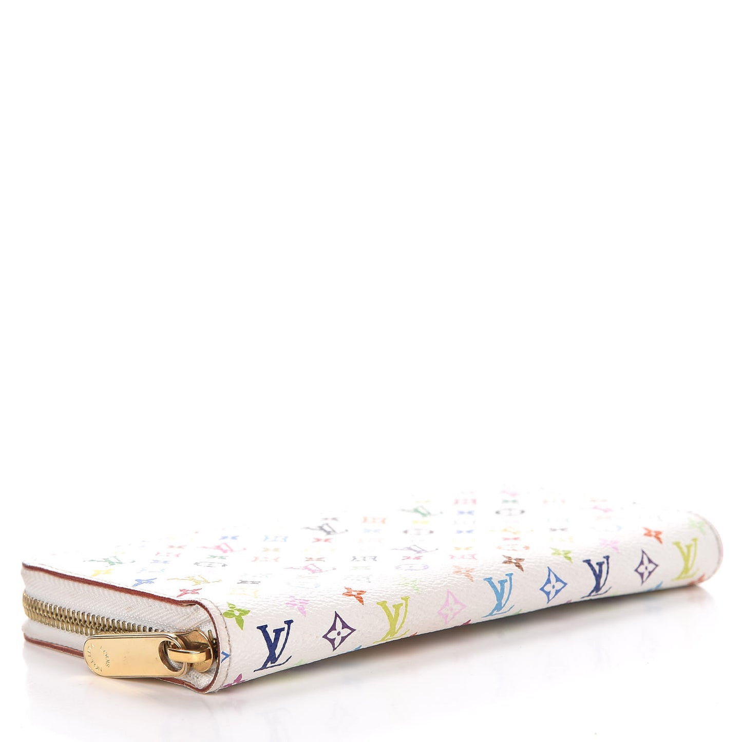 Monogram Multicolor Zippy Wallet White