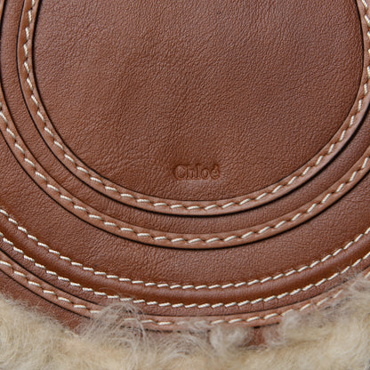 Chloe Small Grain Shiny Calfskin Small Marcie Round Crossbody Bag Caramel 6 of 8