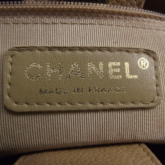 Chanel Caviar Petit Shopping Tote PST Beige 9 of 12