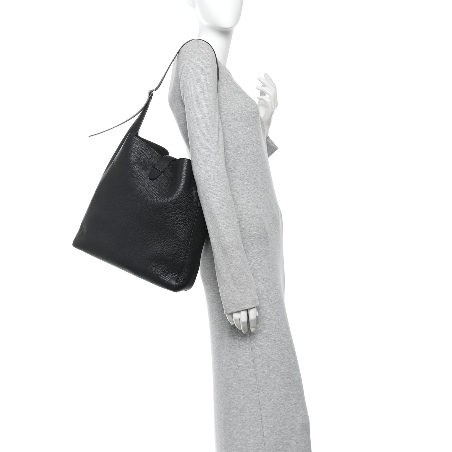 Grained Calfskin Blake Hobo Black
