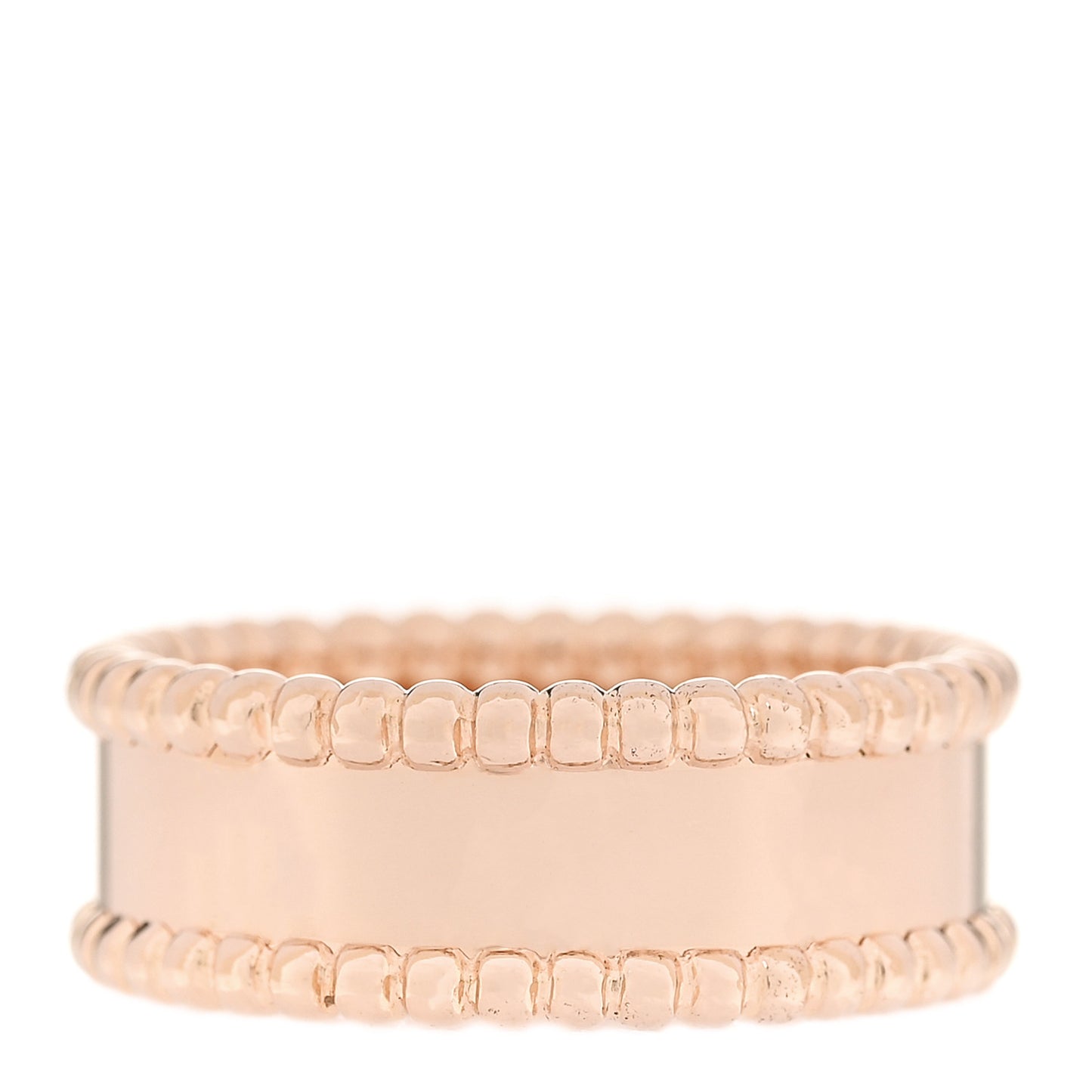 18K Rose Gold Perlee Signature Ring 56 7.75