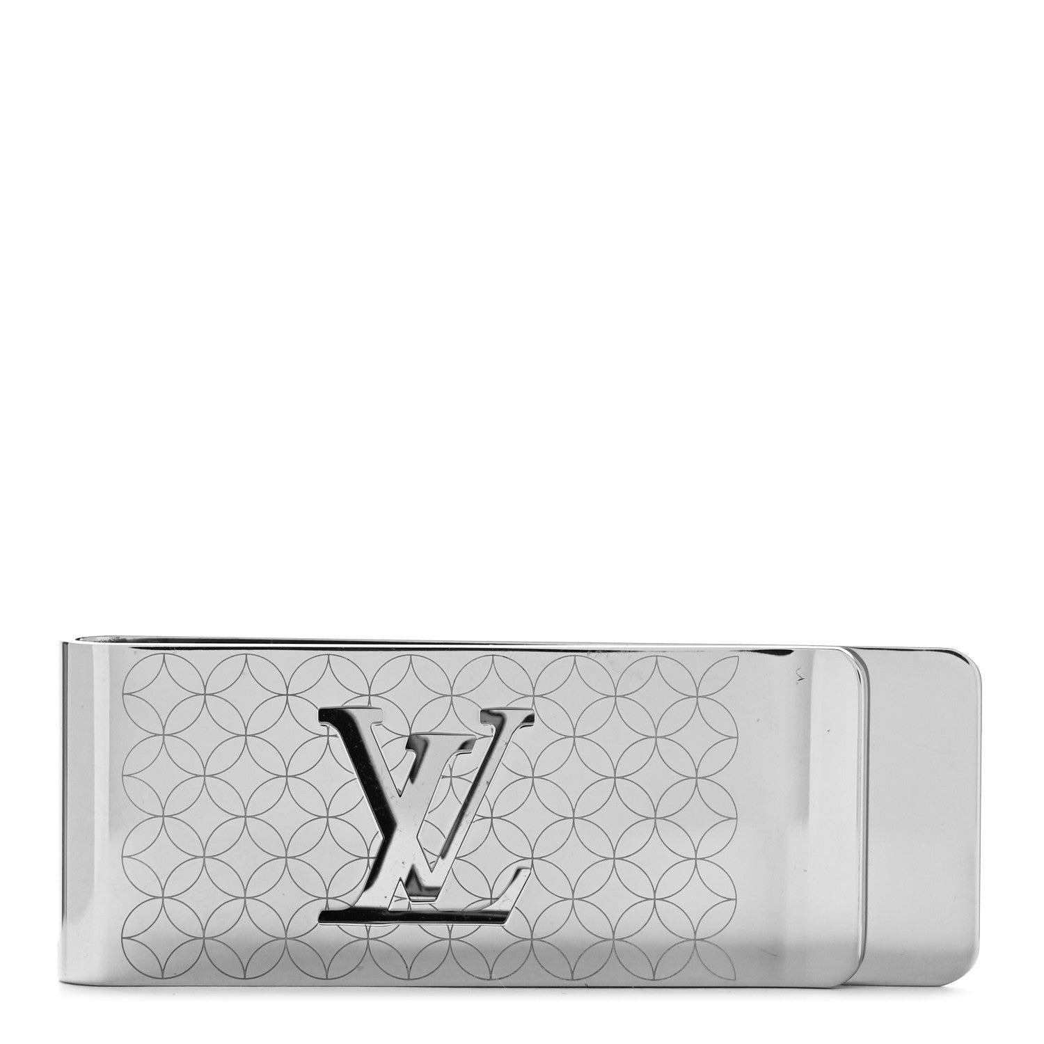 Louis Vuitton Metal Champs Elysees Money Clip Silver 1 of 3