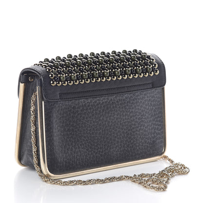Chloe Beaded Small Sally Flap Bag Black 3 of 8