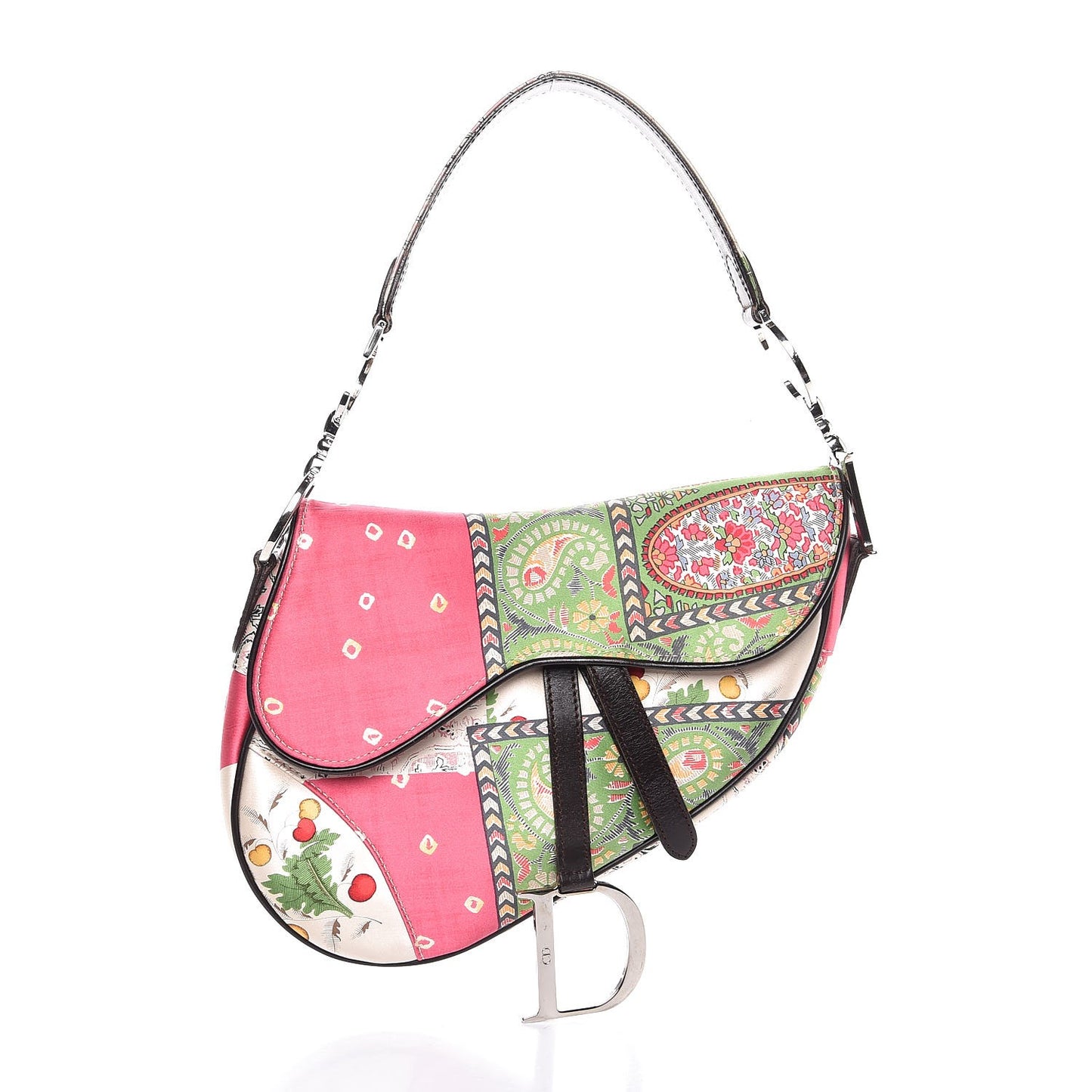 Silk Paisley Saddle Bag Multicolor