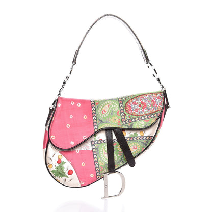 Christian Dior Silk Paisley Saddle Bag Multicolor 1 of 9