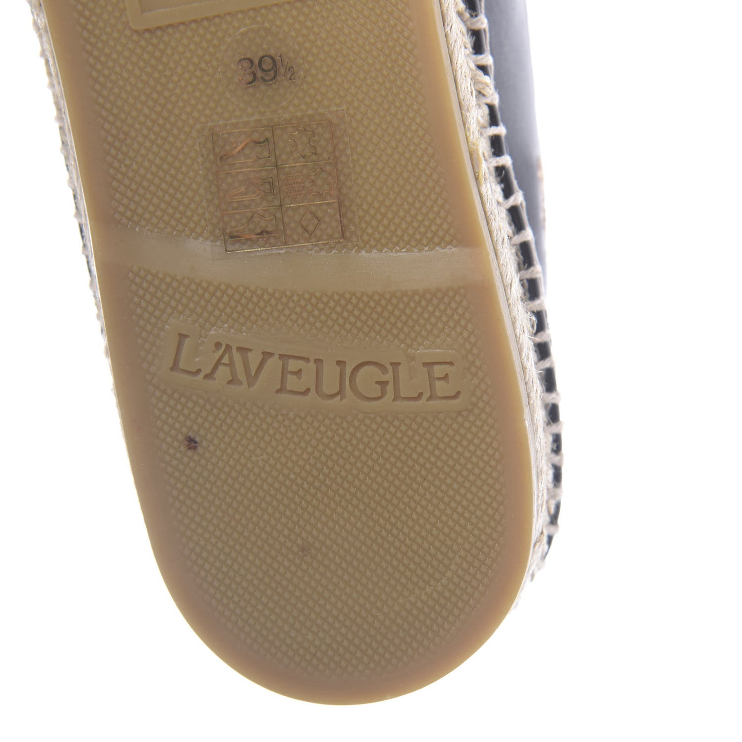 Calfskin Bee Star Embroidered Espadrilles 39.5 Black