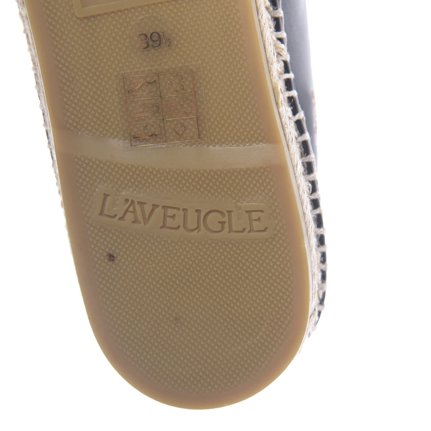 Gucci Calfskin Bee Star Embroidered Espadrilles 39.5 Black 10 of 12