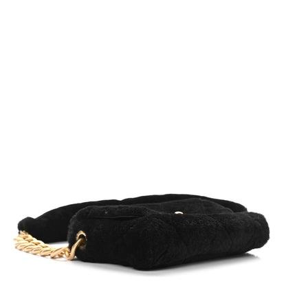 Chanel Shearling Quilted Single Flap Black 4 of 11