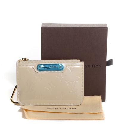 Louis Vuitton Vernis Key Pouch Blanc Corail 8 of 8