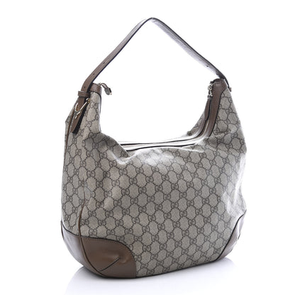 Gucci GG Supreme Monogram Margaux Calfskin Medium Nice Hobo Beige Ebony Acero 2 of 11