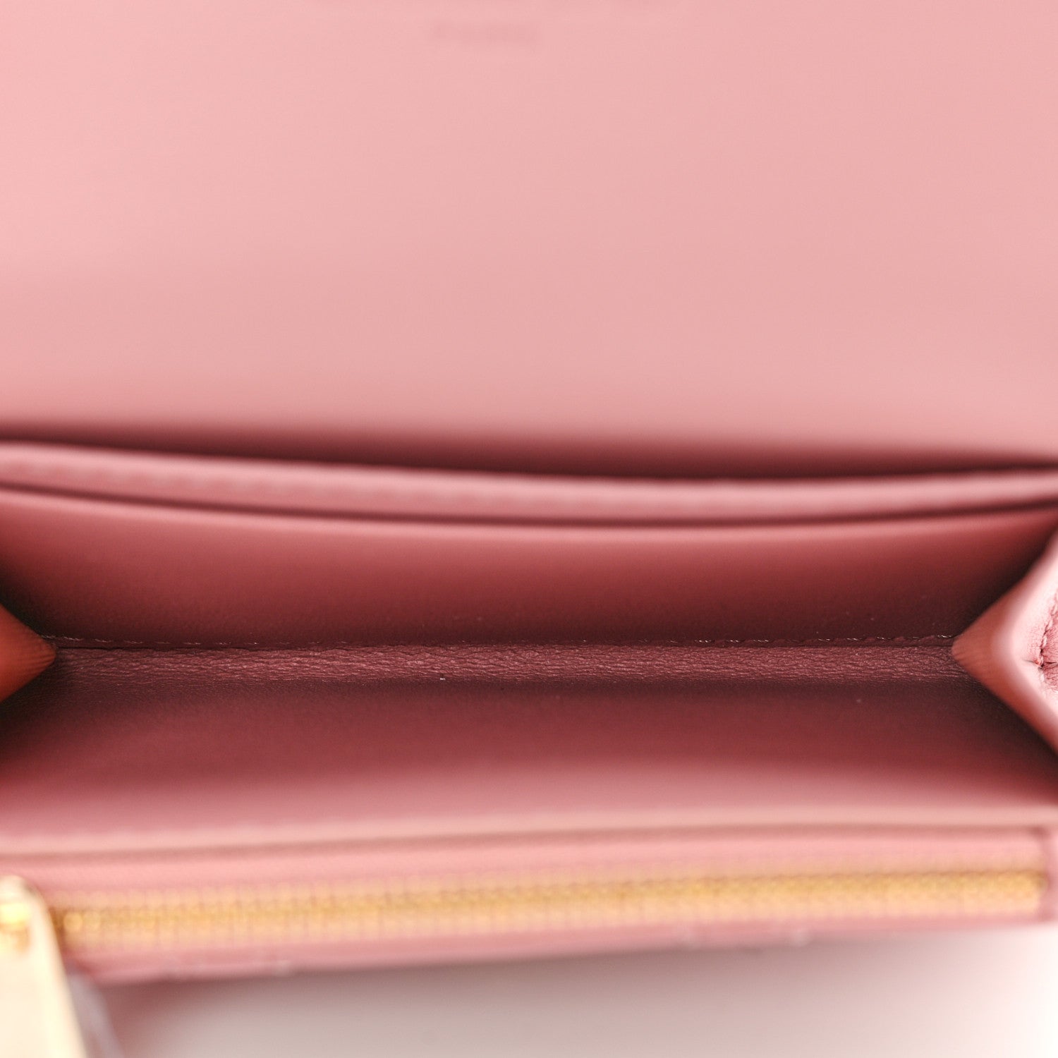 Christian Dior Lambskin Cannage Miss Dior Glycine Wallet Pink 5 of 10