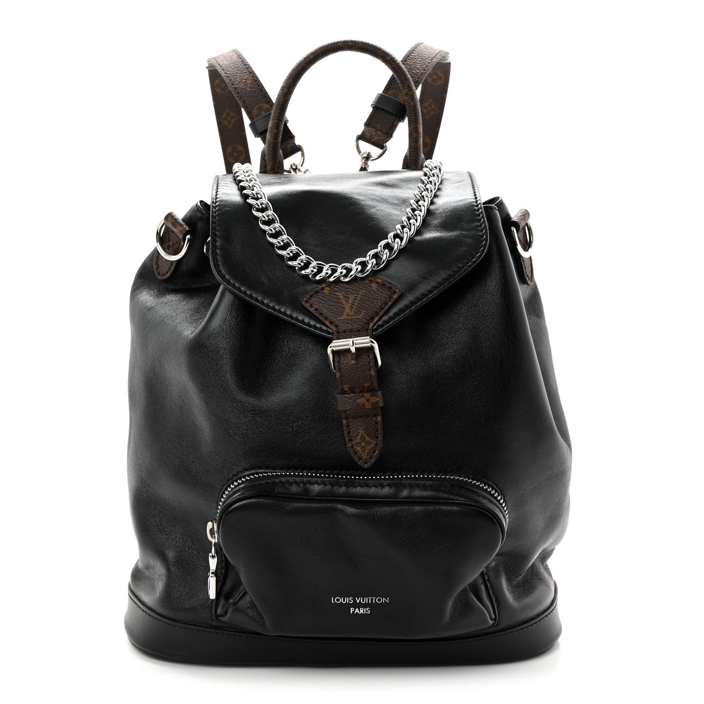 Lambskin Monogram Montsouris Vibe PM Black