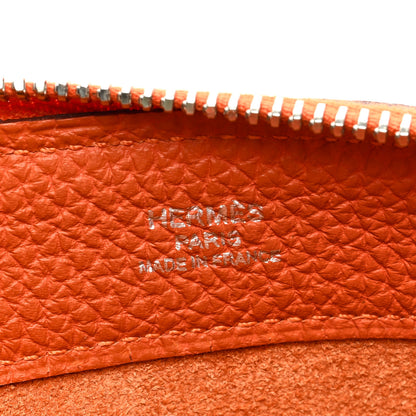 Hermes Togo Mini Bazar Pouch Orange 6 of 7