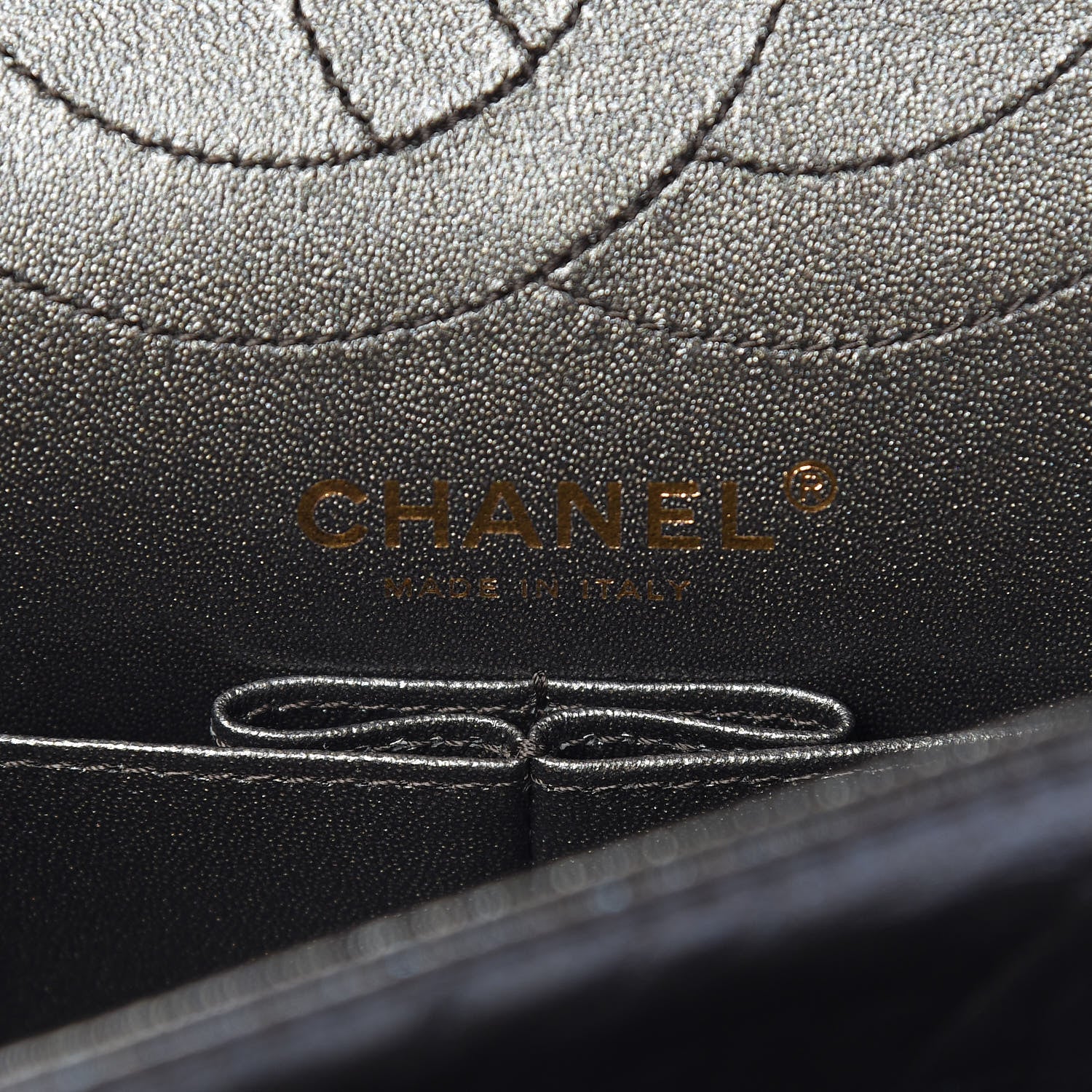 Chanel Glittered Aged Calfskin Quilted 2.55 Reissue 225 Flap Blue 6 of 10