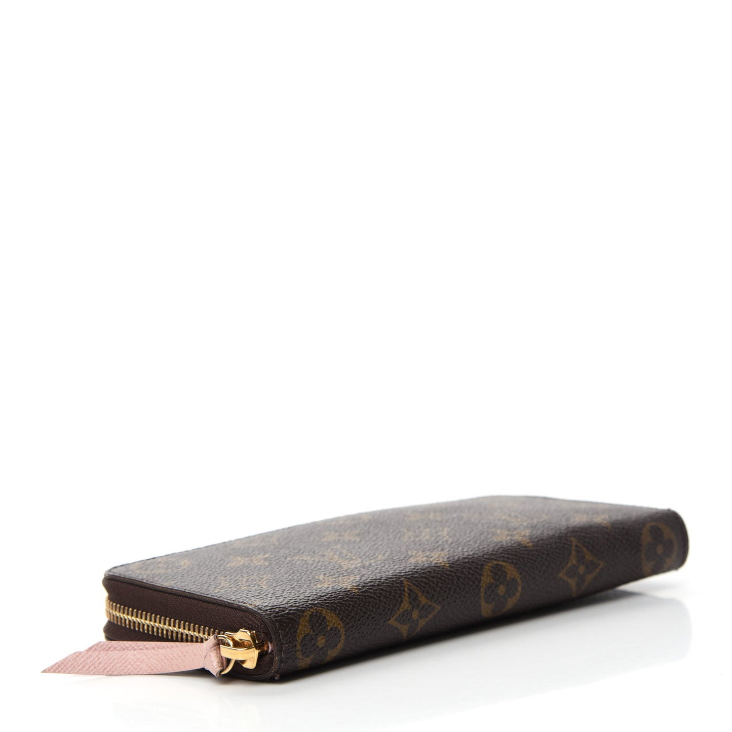 Monogram Clemence Wallet Rose Ballerine
