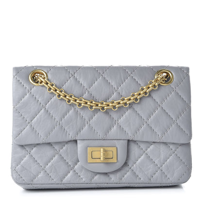 Chanel Aged Calfskin Quilted 2.55 Reissue Mini Flap Grey 1 of 10