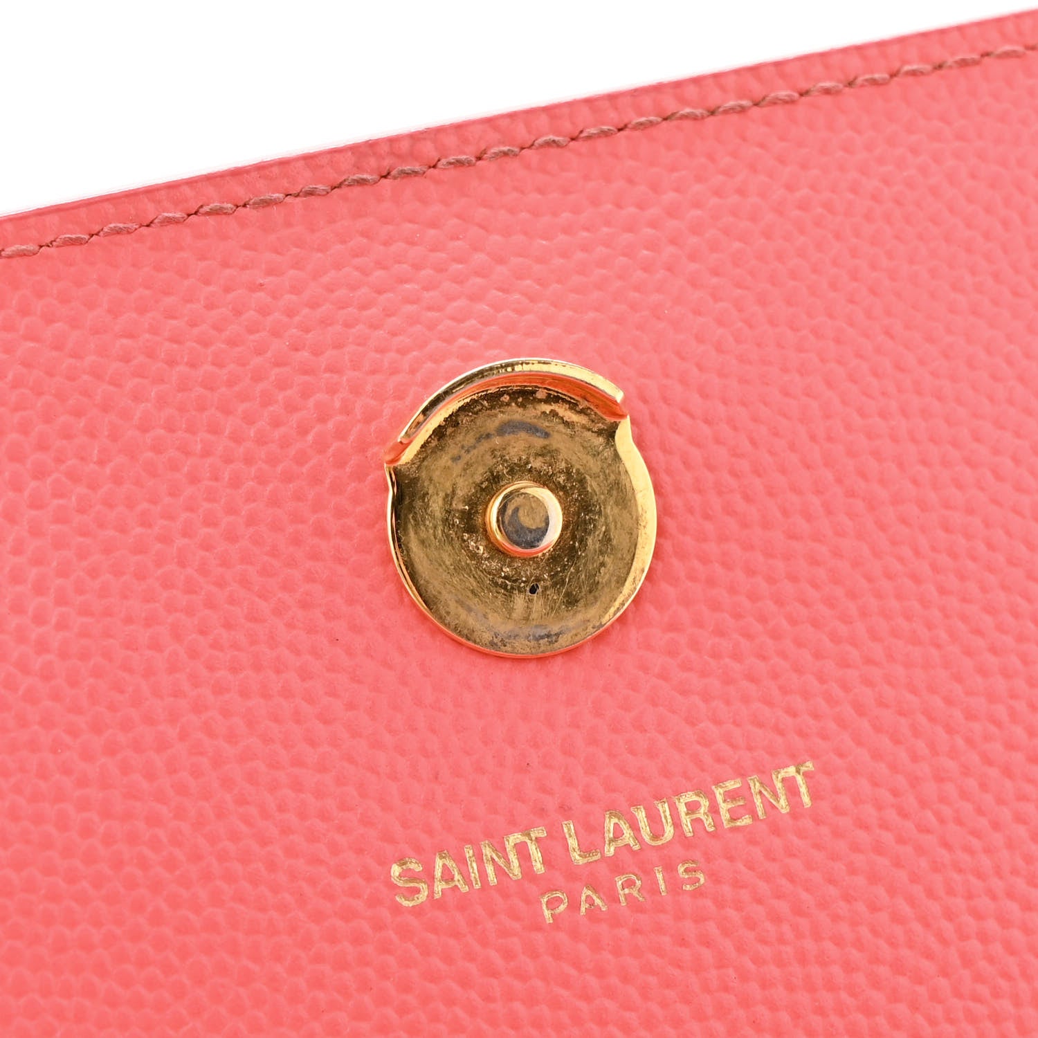 Saint Laurent Grain De Poudre Medium Classic Monogram Kate Satchel Rose Clair 13 of 13