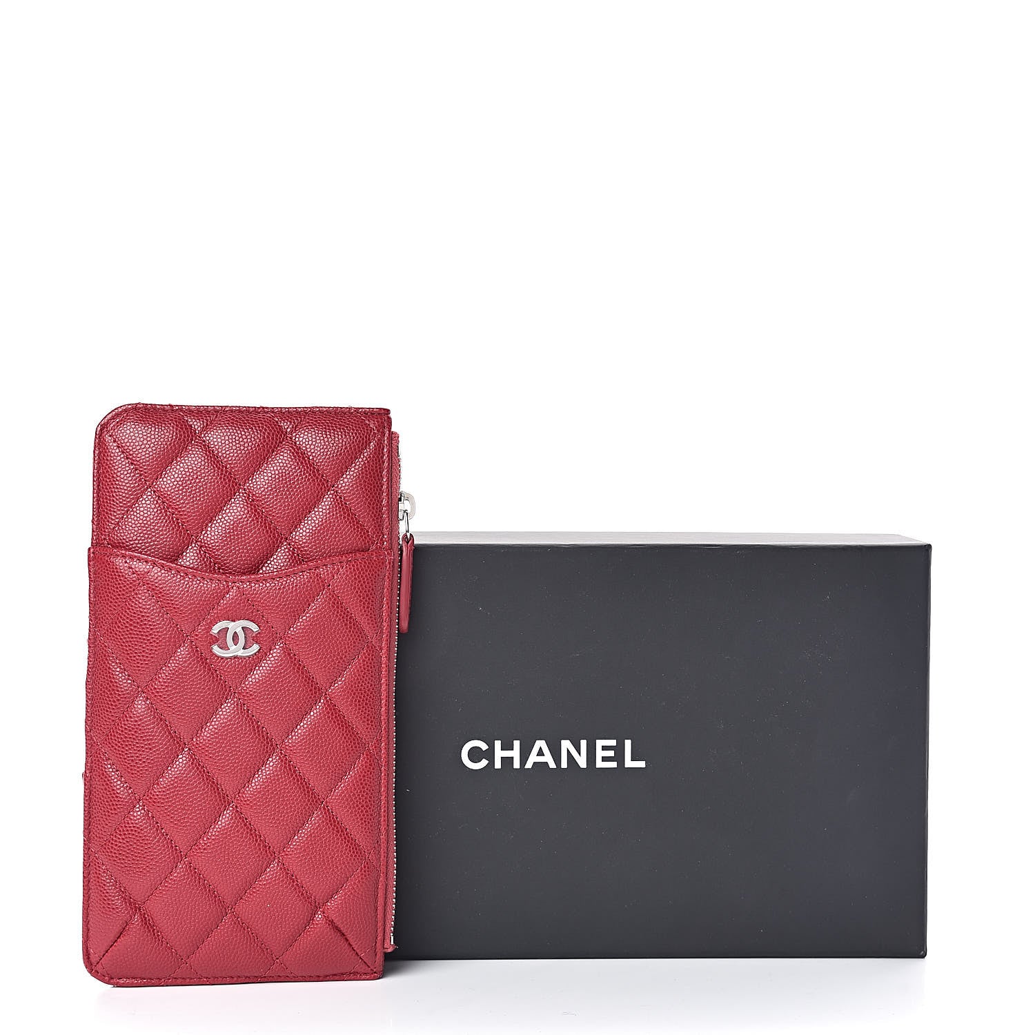 Chanel Caviar Quilted Classic iPhone Pouch Pink 8 of 8