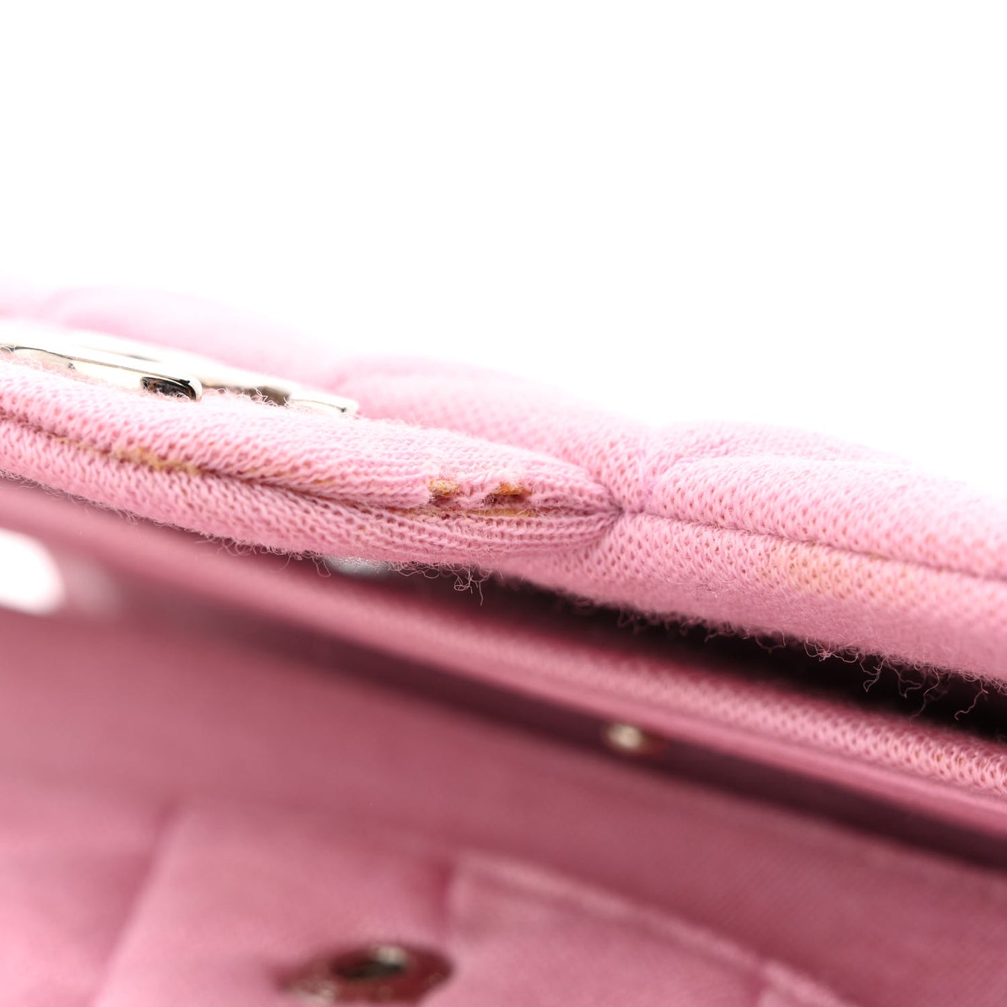 Jersey Quilted Small Double Flap Pink
