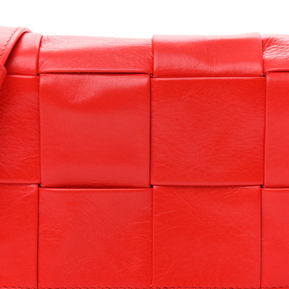 Bottega Veneta Paper Calfskin Maxi Intreccio The Belt Cassette Bag Bright Red 7 of 10