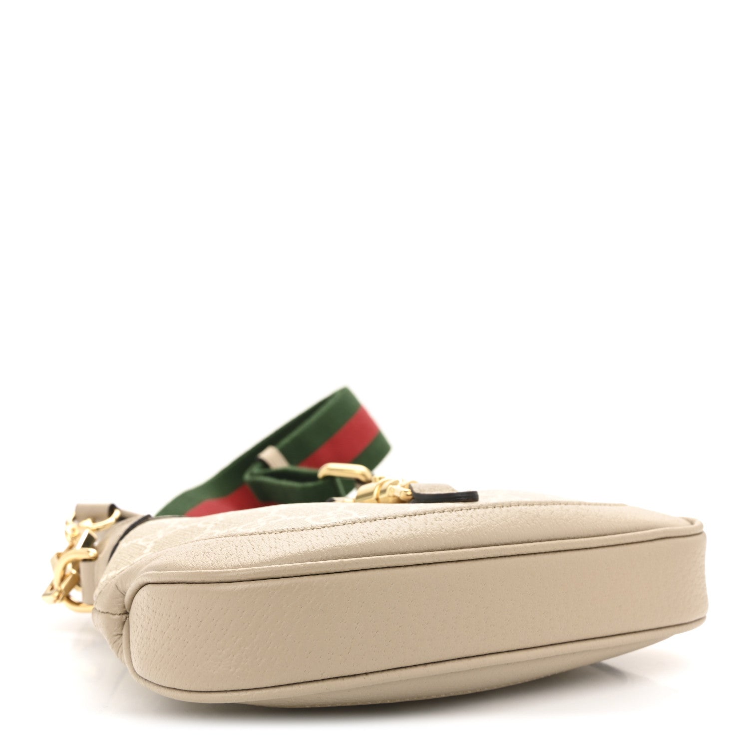 Gucci GG Supreme Monogram Textured Dollar Calfskin Mini Jackie 1961 Hobo Beige Mystic White Oatmeal 4 of 10