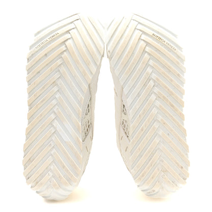Bottega Veneta Calfskin Fishnet Fabric Orbit Sneakers 38 White 7 of 10