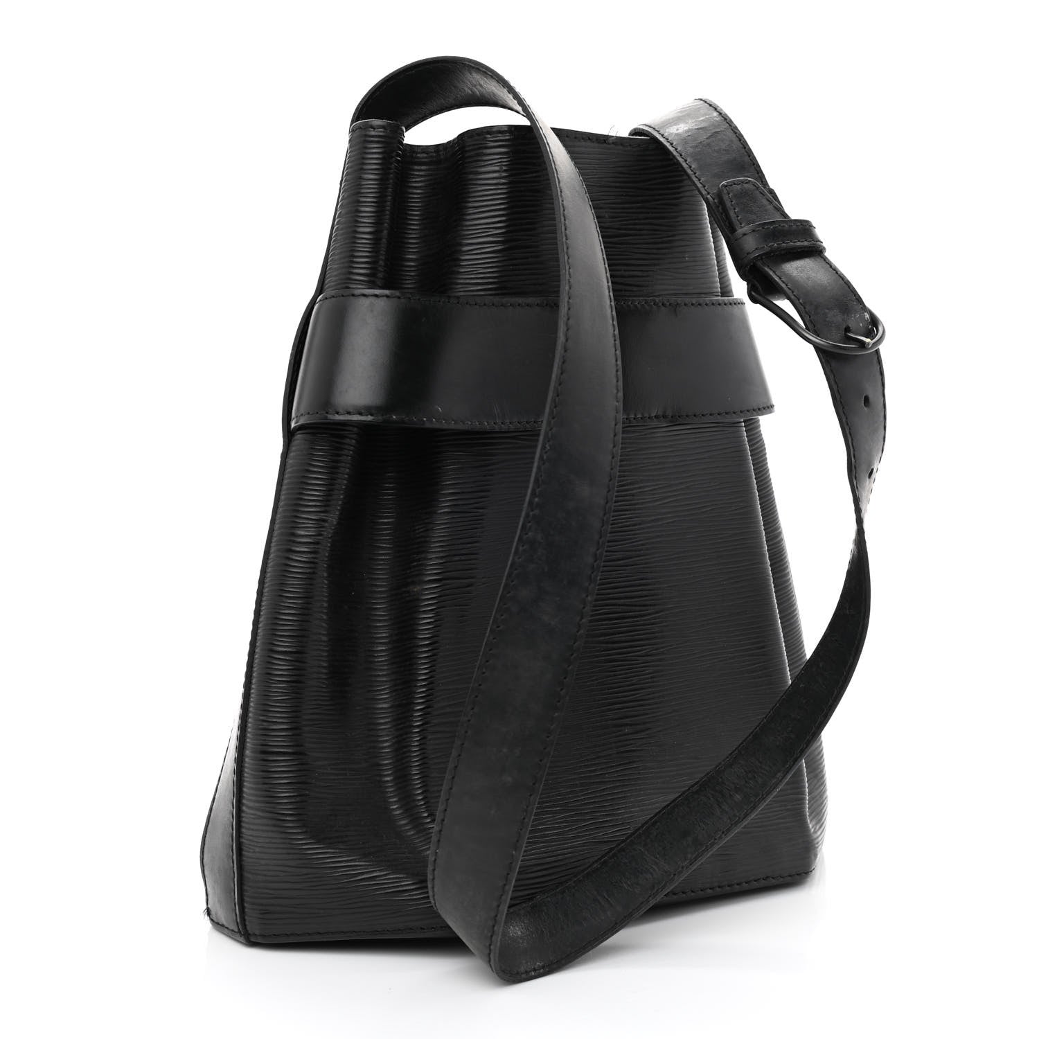 Louis Vuitton Epi Sac D'Epaule Black 3 of 13