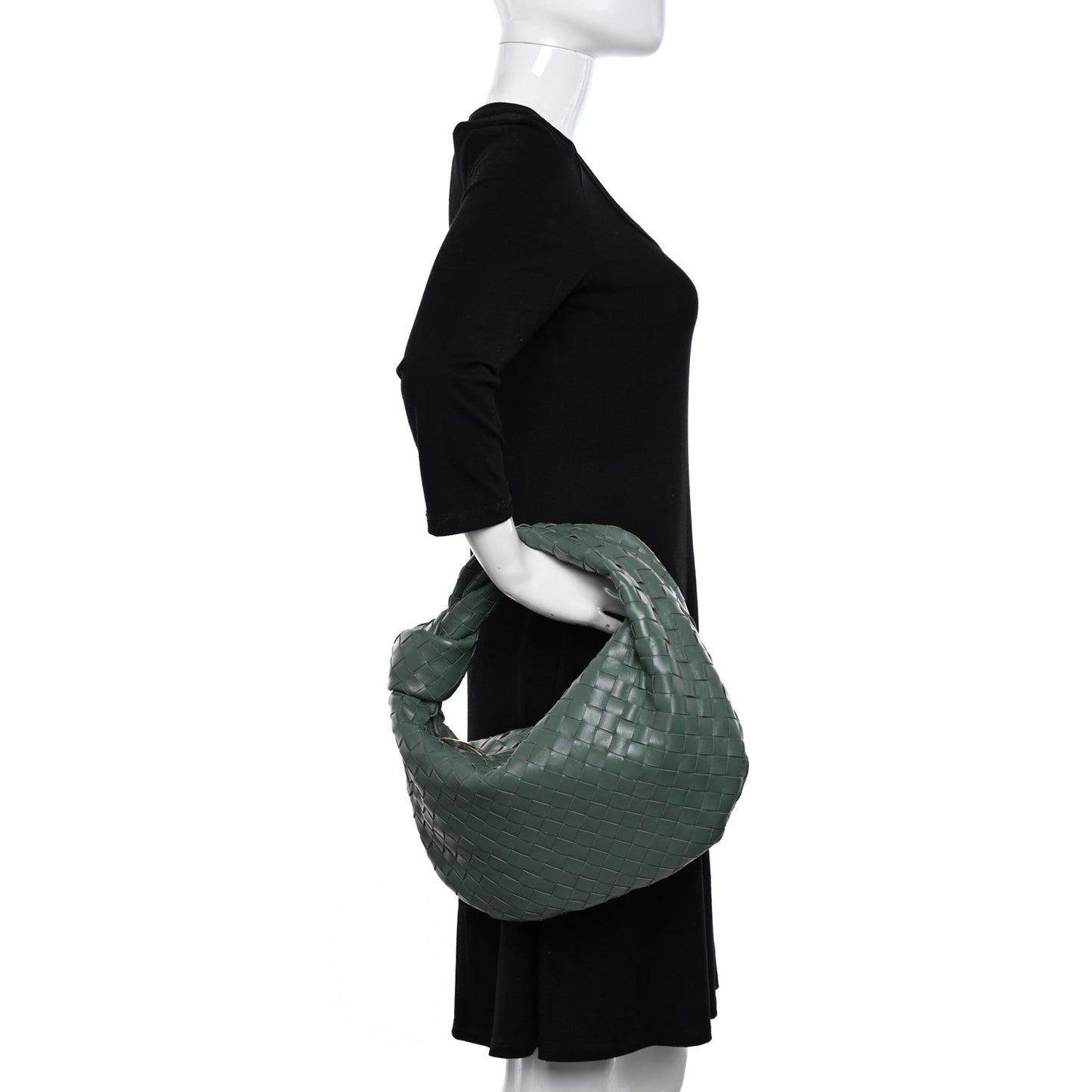 Nappa Intrecciato Teen Jodie Hobo Aloe