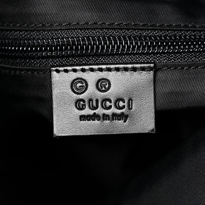 Gucci Techno Canvas Web Single Buckle Backpack Black 6 of 11