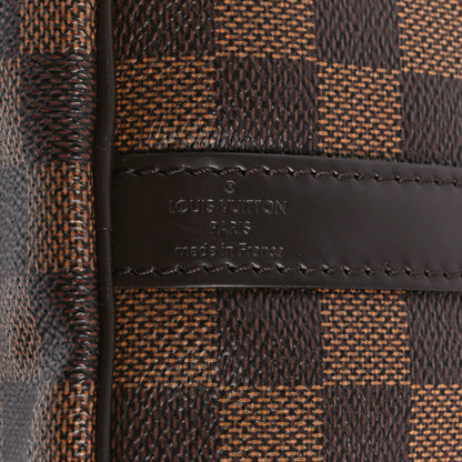 Louis Vuitton Damier Ebene Patches Speedy Bandouliere 30 6 of 11