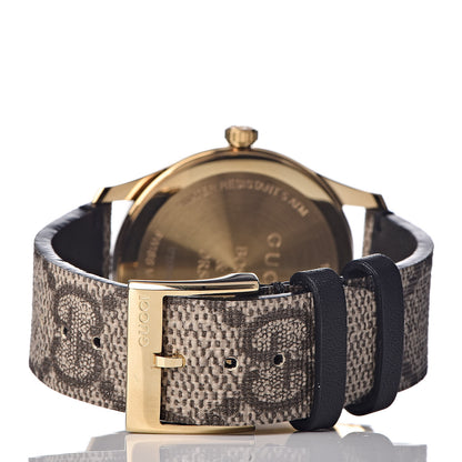 Gucci Stainless Steel Canvas 38mm G-Timeless GG Supreme Bosco Quartz Watch Brown 4 of 10