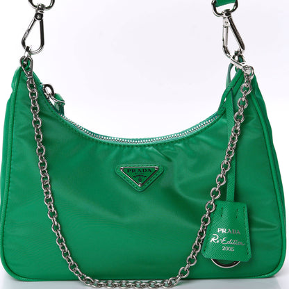 Prada Nylon Re-Edition 2005 Shoulder Bag Menta 12 of 12
