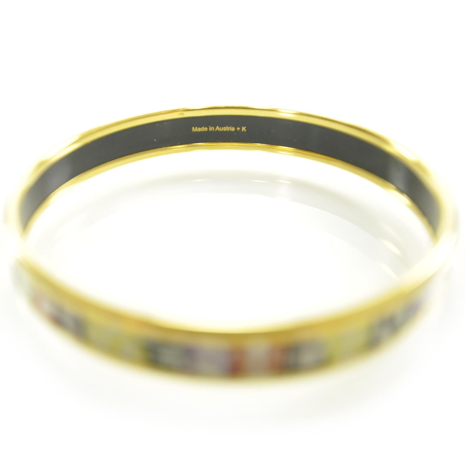 Hermes Enamel Narrow Capitales Bracelet 3 of 3