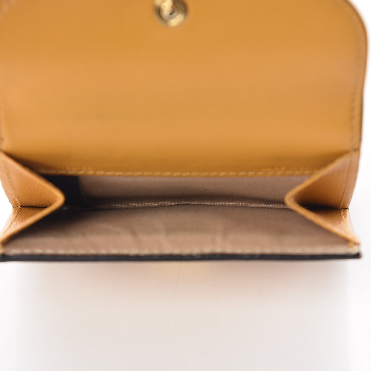 Smooth Calfskin Georgia Square Wallet Sunflower