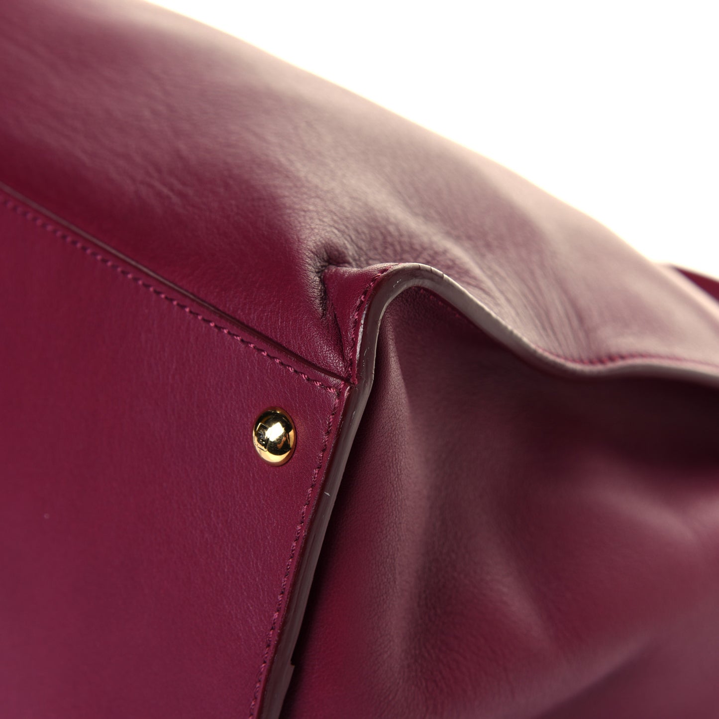 Vitello Dolce Marmol Large Peekaboo Iconic Satchel Bordeaux Graphite