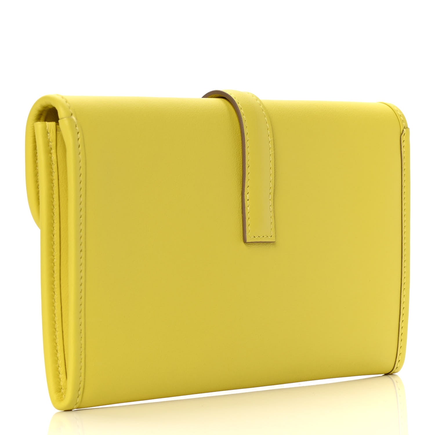 Hermes Swift Jige Duo Clutch Lime 3 of 10