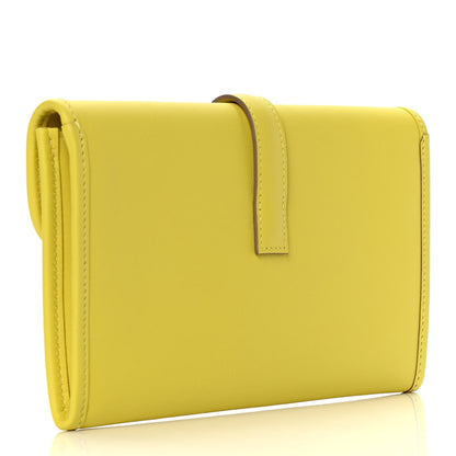 Hermes Swift Jige Duo Clutch Lime 3 of 10