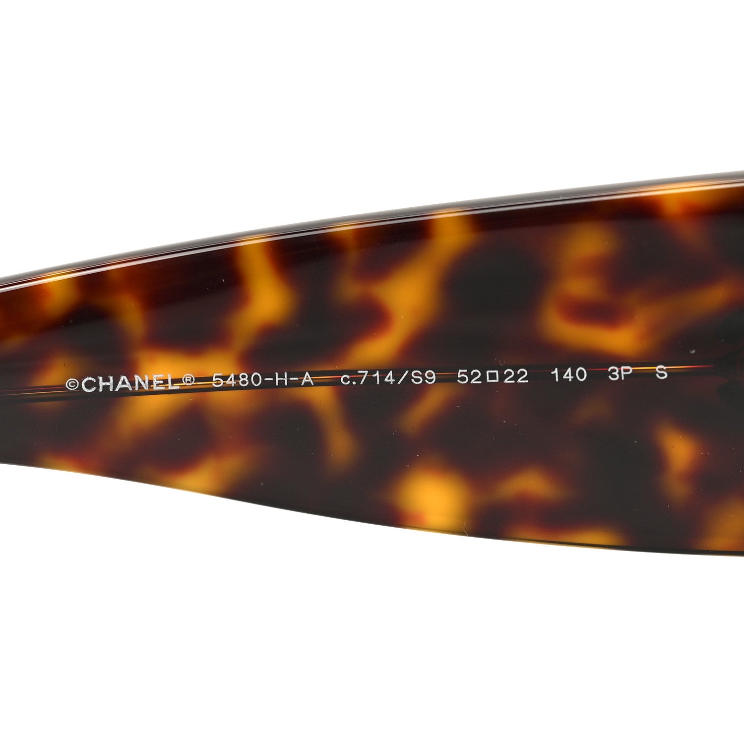 Chanel Acetate Polarized Pearl Rectangle Sunglasses 5480-H-A Tortoise 7 of 7