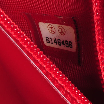 Chanel Vinyl Hologram CC Shoulder Bag Red 7 of 7