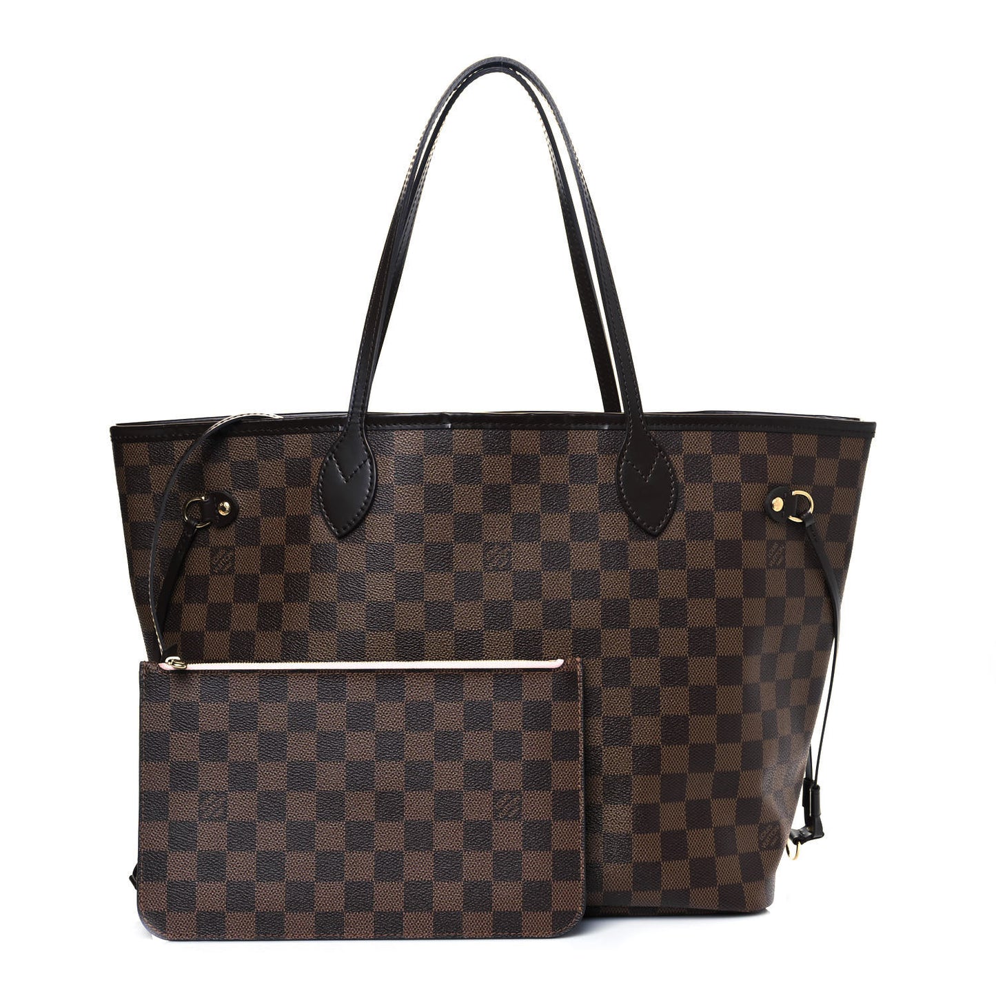 Damier Ebene Neo Neverfull MM Rose Ballerine