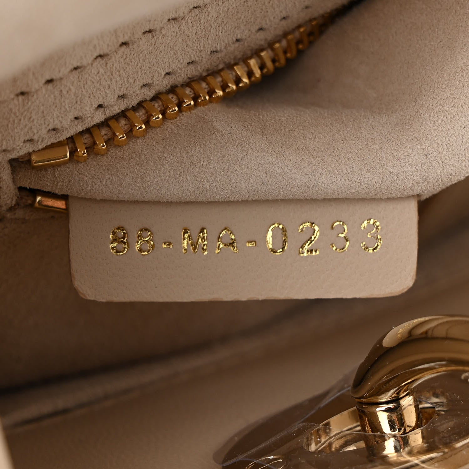 Christian Dior Lambskin Cannage Small My ABCDior Lady Dior Beige 7 of 11
