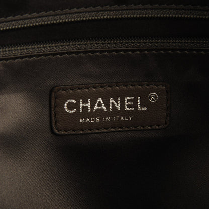Chanel Vinyl Quilted Large Frozen Tote Silver 6 of 8