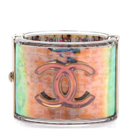 Chanel Resin Tweed CC Bangle Multicolor 1 of 5