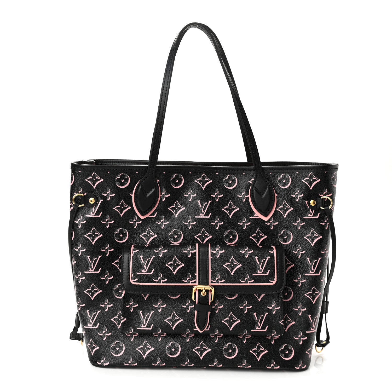 Louis Vuitton Monogram Fall For You Neverfull MM Black 3 of 10