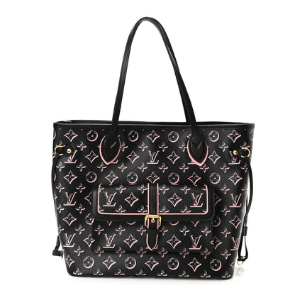 Louis Vuitton Monogram Fall For You Neverfull MM Black 3 of 10