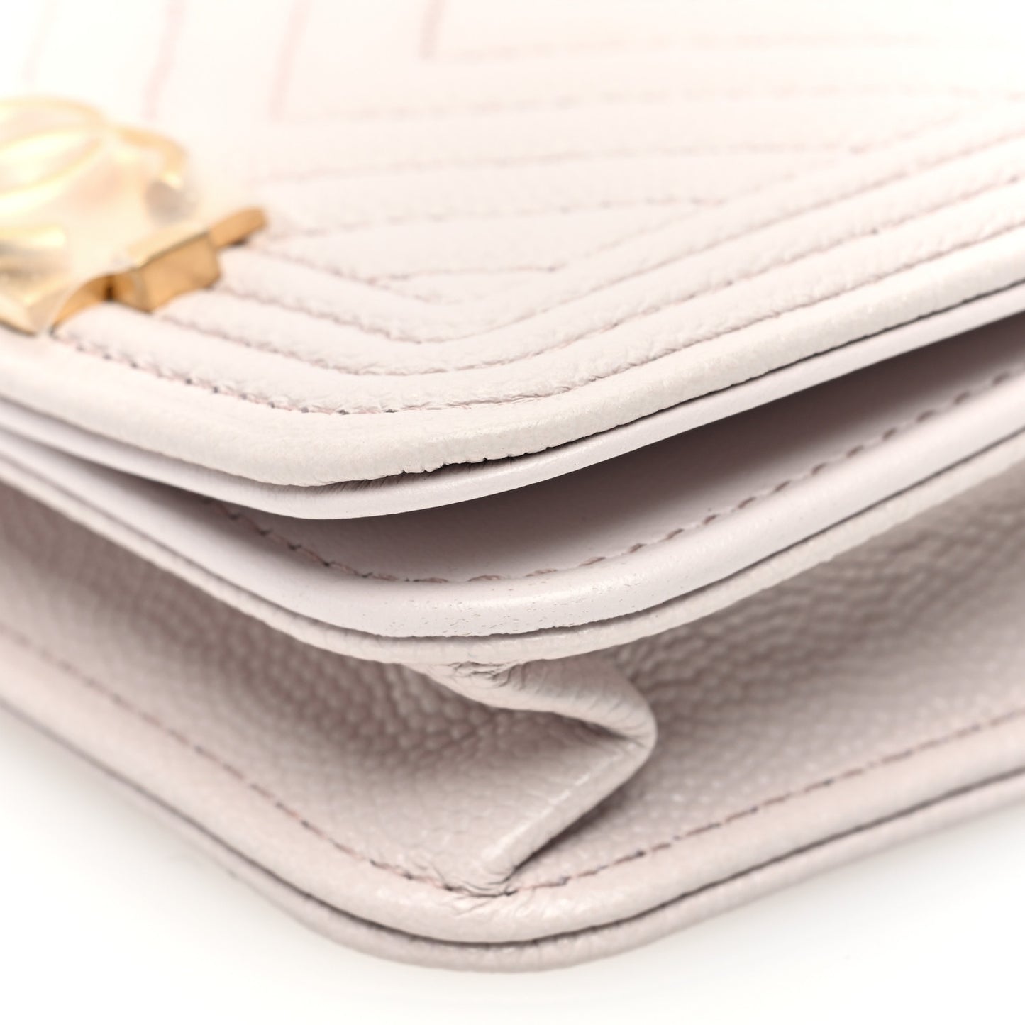 Caviar Chevron Boy Flap Waist Belt Bag Light Purple
